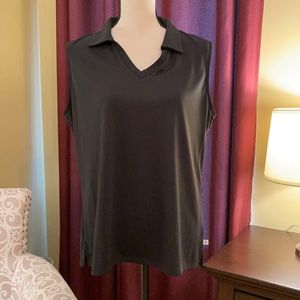 Lady Hagen Women's Solid Sleeveless Golf Polo